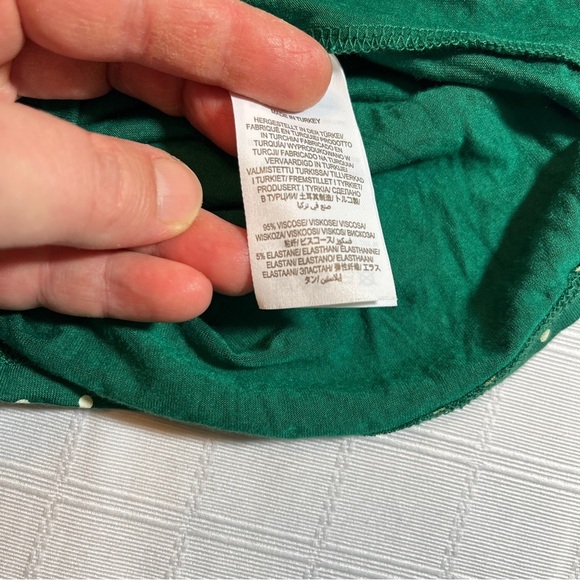 Boden Green Polka Dot Dress w/ Pockets V-Neck US Size 2 - Picture 13 of 14